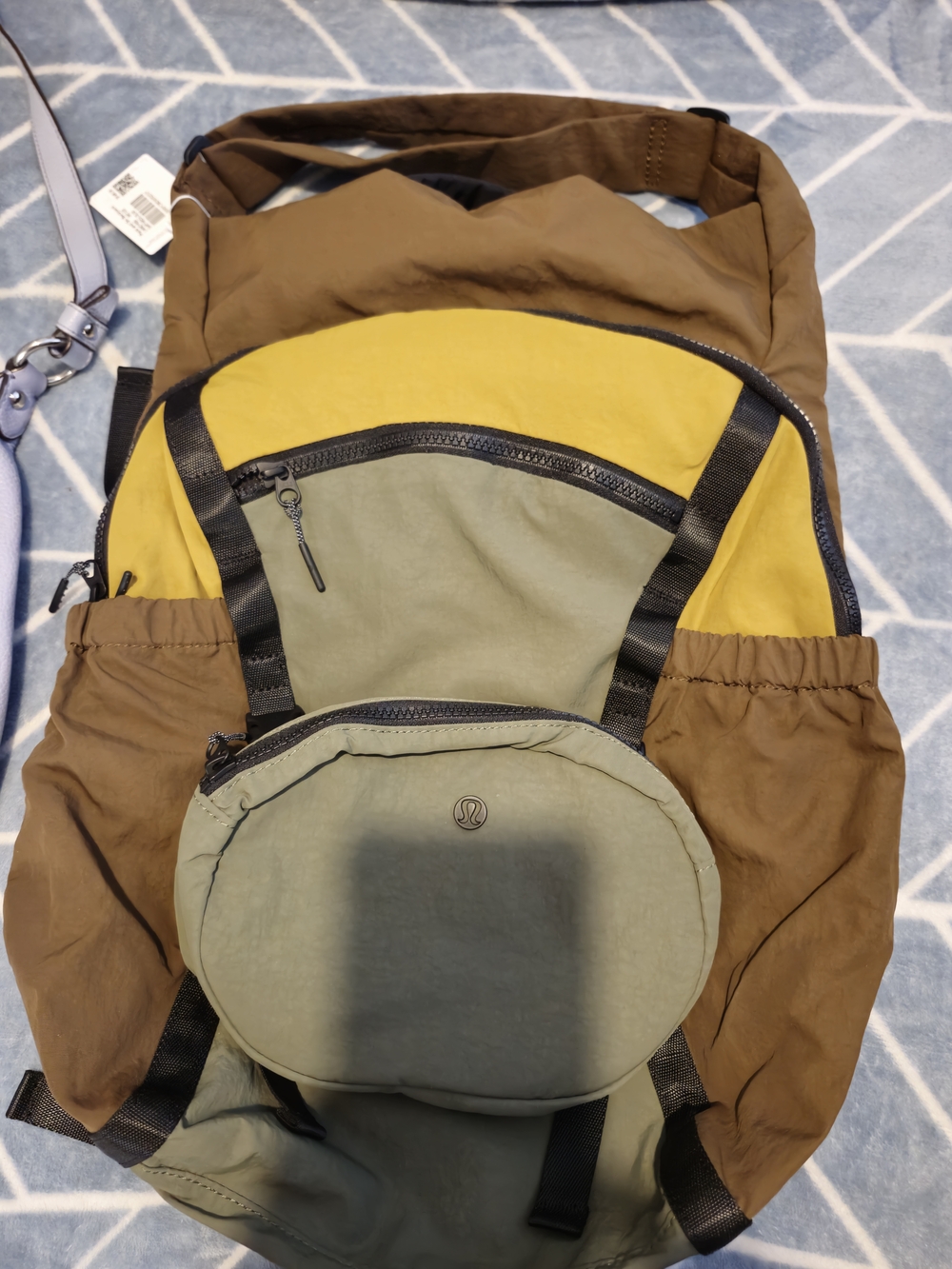 lululemon athletica Olive, Yellow & Brown Colorblock Daypack